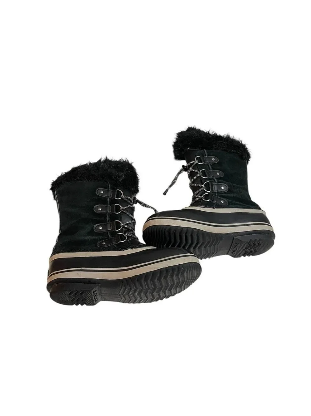 Sorel Joan Of Arc Waterproof Winter Snow Duck Boot Men’s SZ 7 Black